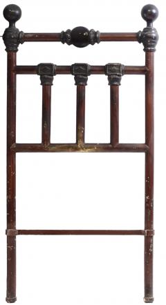 Italian Art Nouveau Iron and Bronze Double Bed 1900 Italy - 3570476