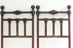 Italian Art Nouveau Iron and Bronze Double Bed 1900 Italy - 3570483