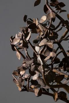 Italian Art Nouveau gilded metal tree sculpture - 3703994