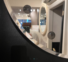 Italian Backlit Bathroom Circular Mirror - 4613027