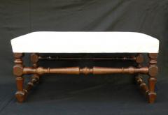 Italian Baroque 17th century walnut Bench - 656353