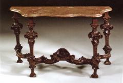 Italian Baroque 18th century marble top Console Table - 740473