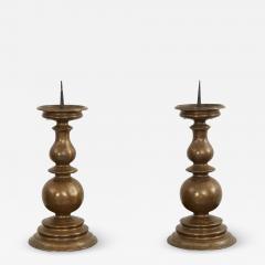 Italian Baroque Bronze Candlesticks - 2530430