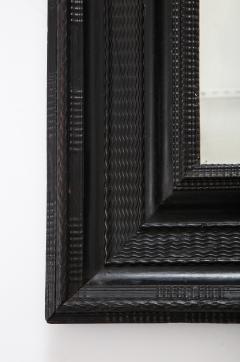 Italian Baroque Carved Ebonized Frame Mirror - 2479664