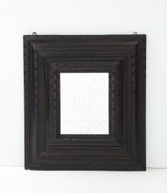 Italian Baroque Carved Ebonized Frame Mirror - 2586485
