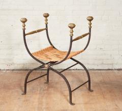 Italian Baroque Iron and Brass Faldistorio - 2295831