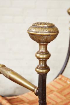 Italian Baroque Iron and Brass Faldistorio - 2295836