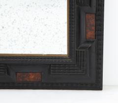 Italian Baroque Manner Ebonized and Faux Tortoise Shell Mirror Frame - 2586456