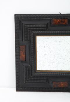 Italian Baroque Manner Ebonized and Faux Tortoise Shell Mirror Frame - 2586460