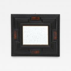 Italian Baroque Manner Ebonized and Faux Tortoise Shell Mirror Frame - 2592312