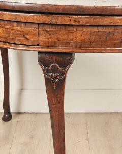 Italian Baroque Olive Walnut Folding Table Possibly Venetian circa 1760 - 4448261