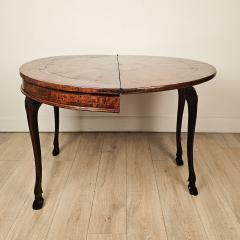 Italian Baroque Olive Walnut Folding Table Possibly Venetian circa 1760 - 4448267