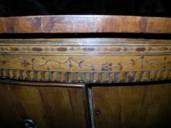 Italian Baroque Oval Fruitwood Veneered and Inlaid Desk Late 17th Century - 4335171