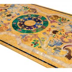 Italian Baroque Scagliola Style Painted Marble Top Dining or Refectory Table - 4762425