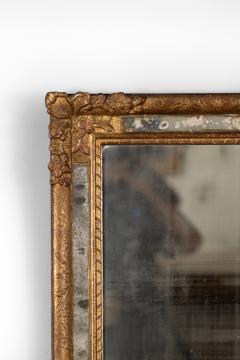 Italian Baroque Style Carved Giltwood Frame with Mercury Plate Circa 1850 - 3839827