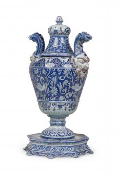 Italian Baroque Style Covered Vase on Stand - 4633990