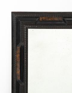 Italian Baroque Style Ebonized and Faux Tortoise Framed Mirror circa 1900 - 3156610