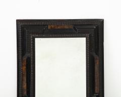 Italian Baroque Style Ebonized and Faux Tortoise Framed Mirror circa 1900 - 3156612