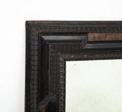 Italian Baroque Style Ebonized and Faux Tortoise Framed Mirror circa 1900 - 3156615