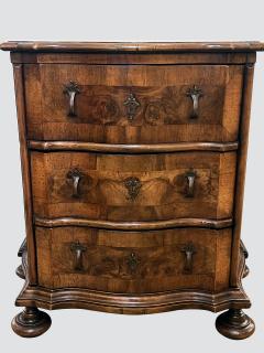 Italian Baroque Style Serpentine 3 drawer Commode - 4575176
