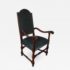 Italian Baroque Walnut Armchair - 263813