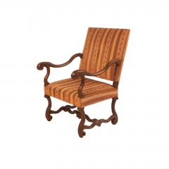 Italian Baroque Walnut Armchair Circa 18th Century - 1662508