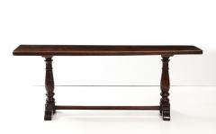 Italian Baroque Walnut Trestle Table - 3575234