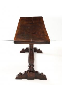 Italian Baroque Walnut Trestle Table - 3575241