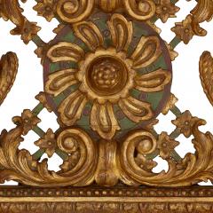 Italian Baroque style painted giltwood wall mirror - 2418593