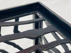 Italian Blackened Bronze Cube Table by Jean Louis Deniot Labeled - 4366184