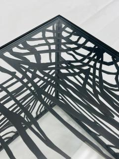 Italian Blackened Bronze Cube Table by Jean Louis Deniot Labeled - 4366186