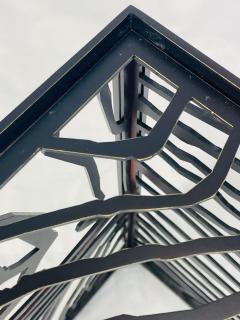 Italian Blackened Bronze Cube Table by Jean Louis Deniot Labeled - 4366187