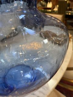 Italian Blue Art Glass Vase 1970s - 4315801