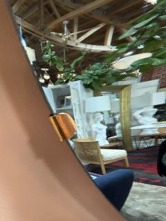 Italian Blue Concave Wall Mirror 1970s - 4513996