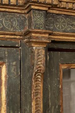 Italian Bookcase 18th Century Painted And Parcel Gilt - 3744254