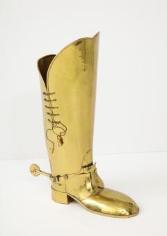 Italian Brass Boot Umbrella Stand - 1136762