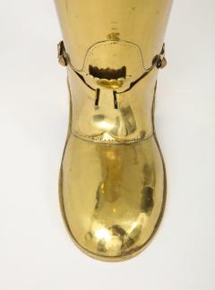 Italian Brass Boot Umbrella Stand - 1136772