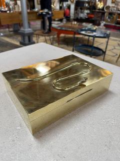 Italian Brass Box with Sculptural Snake Motif Mid Century - 4487975