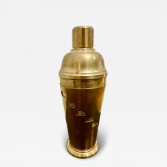Italian Brass Cocktail Shaker with Recipe Dial 1950s - 4229949