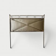 Italian Brass Crossed Arrows Headboards circa 1940 - 4749011