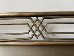 Italian Brass Crossed Arrows Headboards circa 1940 - 4749014