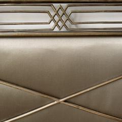 Italian Brass Crossed Arrows Headboards circa 1940 - 4749019