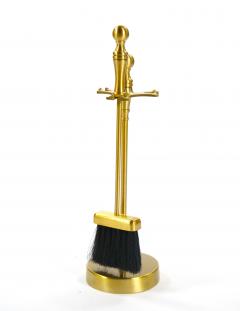 Italian Brass Fireplace Tool Set on Stand - 4553185