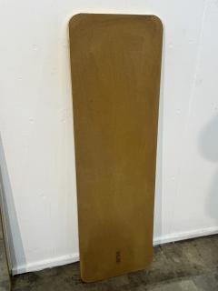 Italian Brass Floor Mirror with Rounded Corners 1970s - 4498430