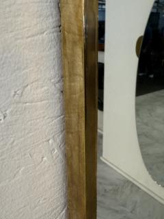 Italian Brass Framed Wall Mirror 1970s - 4291941