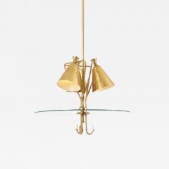 Italian Brass Pendant Lamp 1940s - 2226296