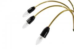 Italian Brass and Enamel Sputnik Chandelier - 480770