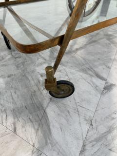 Italian Brass and Glass Bar Cart 1960s - 4315772