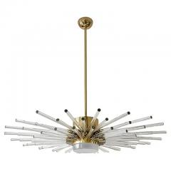 Italian Brass and Glass Chandelier - 3953126