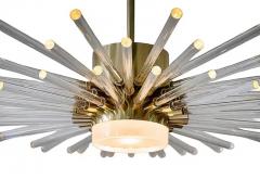 Italian Brass and Glass Chandelier - 3953130